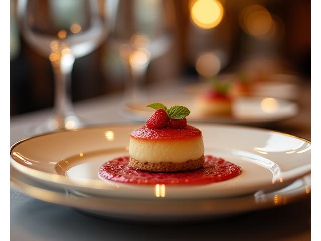 Chef privé dressant un plat élégant pour un événement